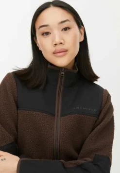 Phoebe Pile Jacket Seal Brown