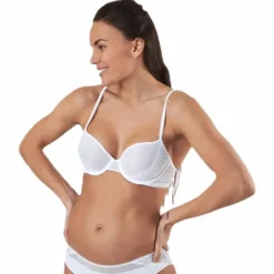 Pique Lace Lightly Lined Demi White