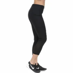 Power Racer Crop Black