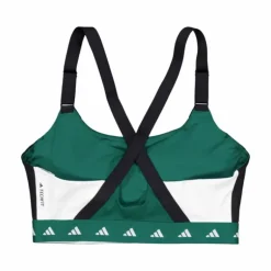 Powerimpact Training Medium-Support Techfit Colorblock Bra Collegiate Green