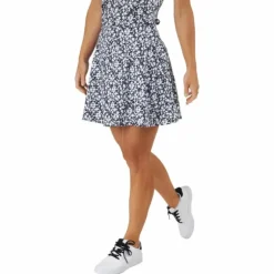 Printed 16-Inch Golf Skirt Black