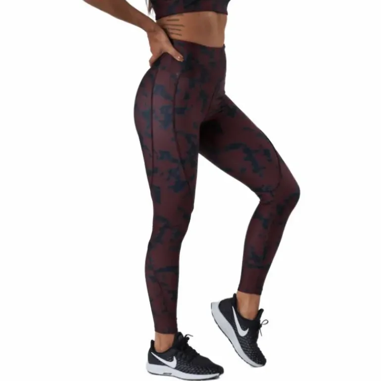 Printed Piping Tights Black Miniature Myth