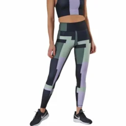 Printed Sport Tights Green