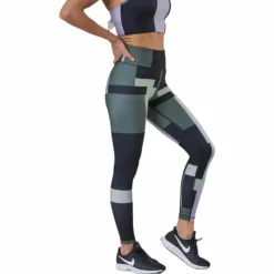 Printed Sport Tights Green