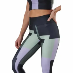 Printed Sport Tights Green