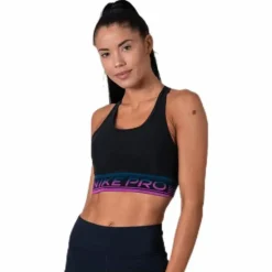 Pro Medium Pad Mesh Bra Black
