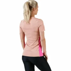 Pro Short-Sleeve Top Pink/White