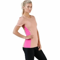 Pro Short-Sleeve Top Pink/White