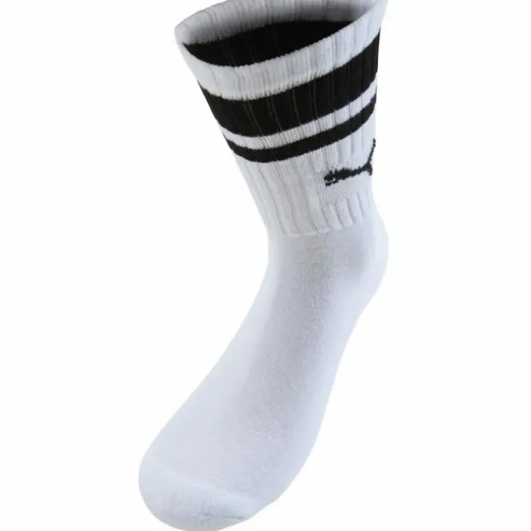 Puma Crew Heritage Stripe 2p U White