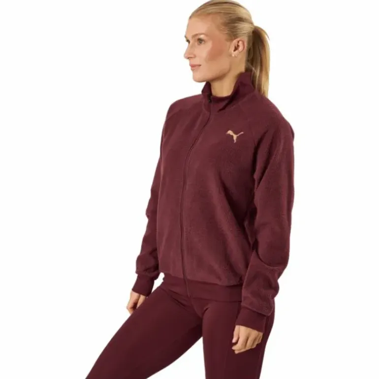 Puma Fit Sherpa Jacket Aubergine-puma Black