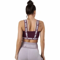 Puma Strong Crop Top Grape Wine