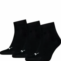 Puma Unisex Quarter Plain 3p Black