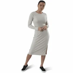 Quinn Rib Dress Beige
