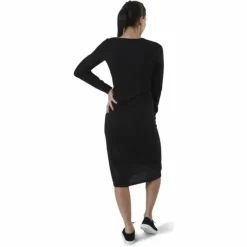 Quinn Rib Dress Black