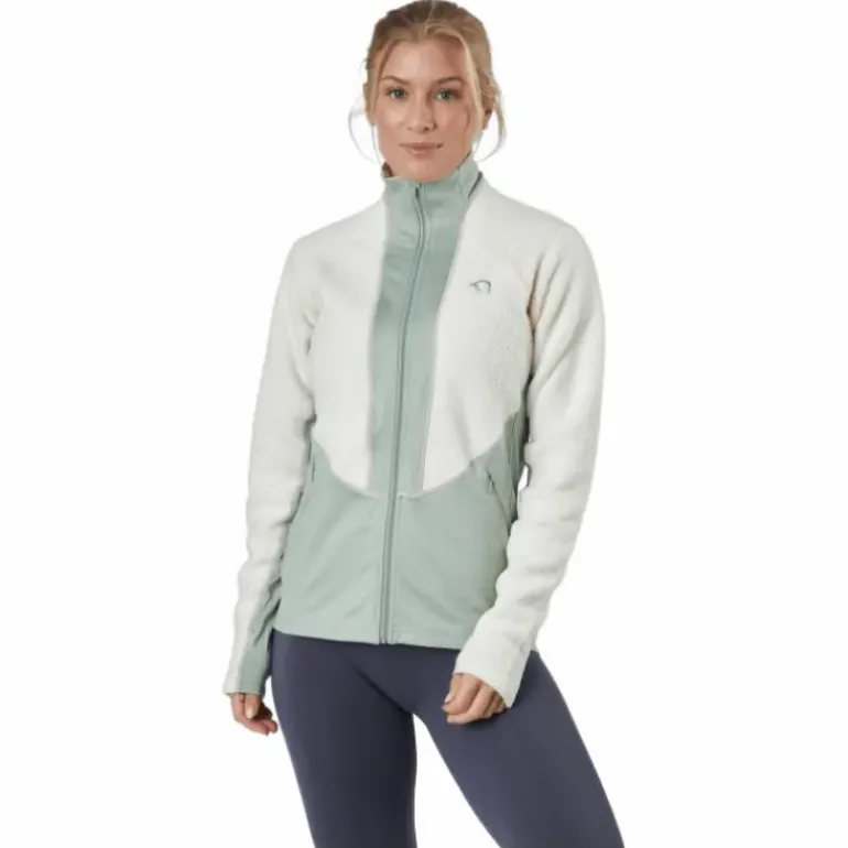 Ragnhild Full Zip Midlayer Nwhite