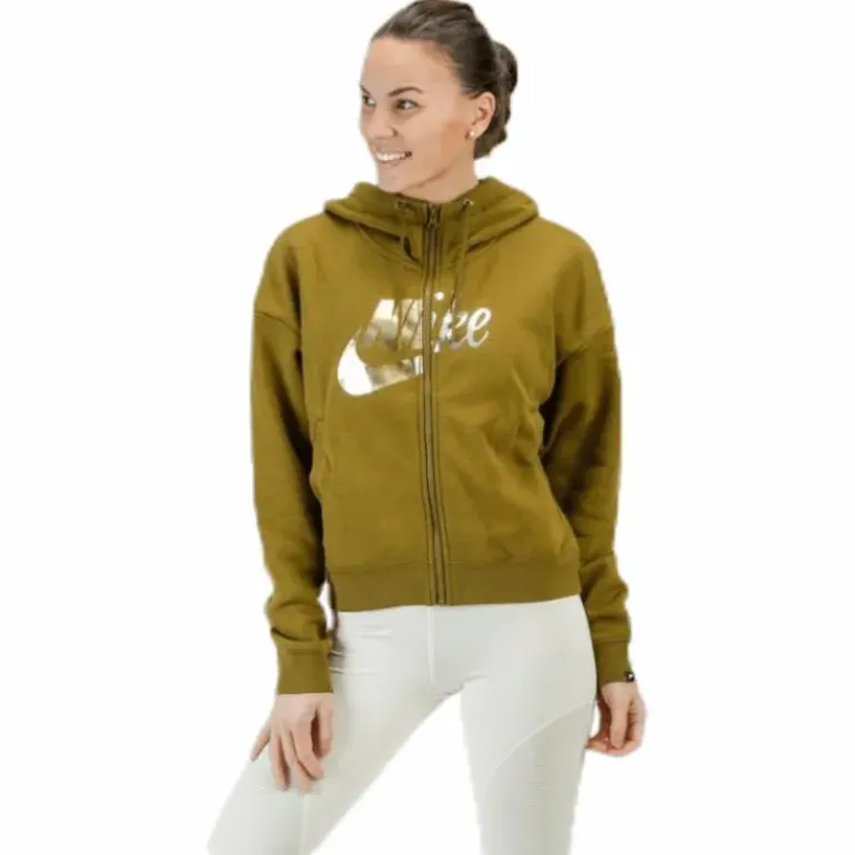 Rally Metallic FZ Hoodie Green