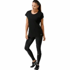 Raw Elastic Tee Black