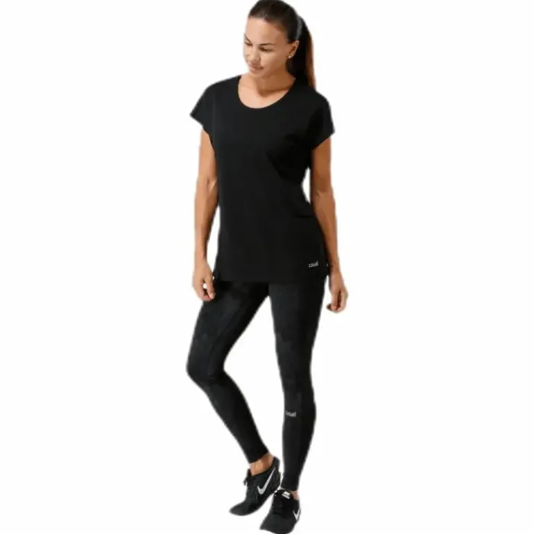 Raw Elastic Tee Black