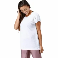 Raw Elastic Tee White