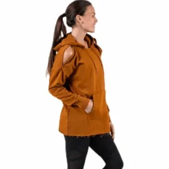 Rebel Slash Fleece Hoodie GRX Brown