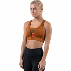 Rebel Swoosh JDI Bra Brown/Red