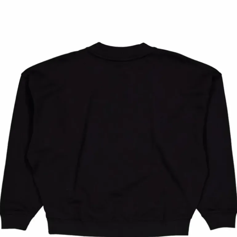 Rhstn Lg Crew Nk Po Black/eggnog