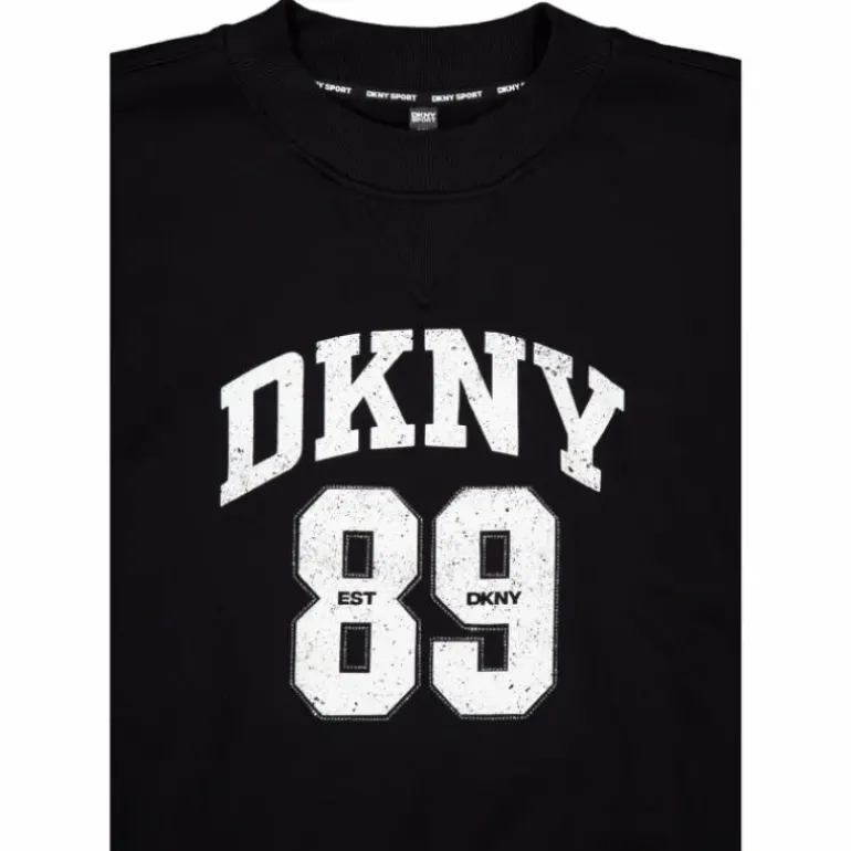 Rhstn Lg Crew Nk Po Black/eggnog