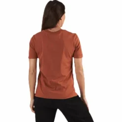 Ria Ss Fold Up Solid Tee Beige