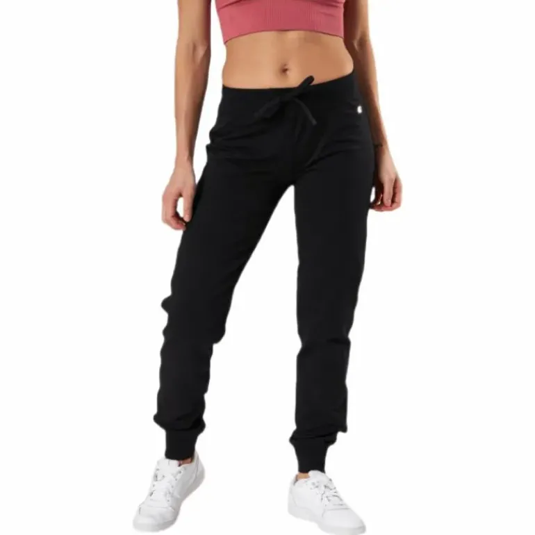Rib Cuff Pants Svart