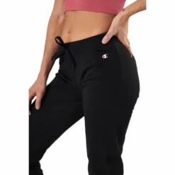Rib Cuff Pants Svart