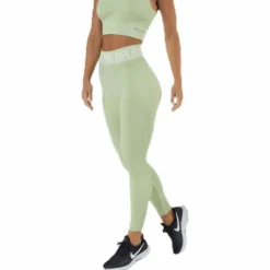 Rib Seamless Legging Green