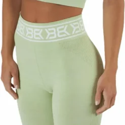 Rib Seamless Legging Green