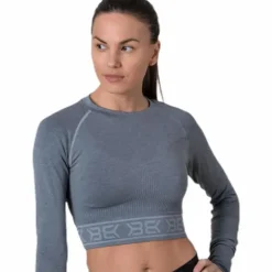 Rib Seamless LS Grey