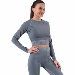 Rib Seamless LS Grey