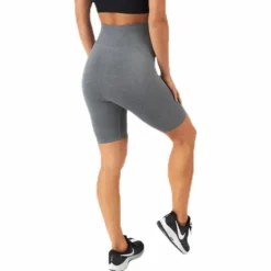 Rib seamless shorts Grey