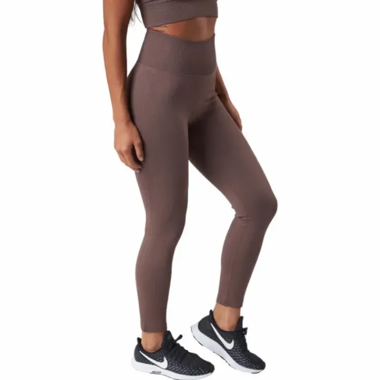 Rib Seamless Tights 2.0 Taupe