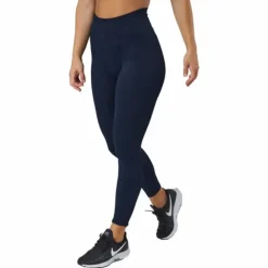 Ribbed Seamless Tights Navy Blue