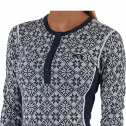 Rose Long Sleeve Shirt Blue