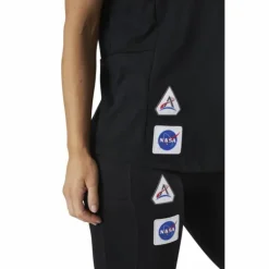 Run It Space Race Tee Soft W Black