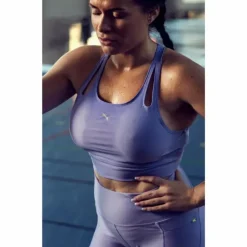 Run Ultraform Crop Tank W Elektro Purple