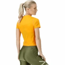 Running Division Top Crop Orange