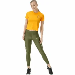 Running Division Top Crop Orange