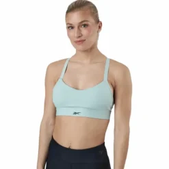 S Lux Strappy Sports Bra Green