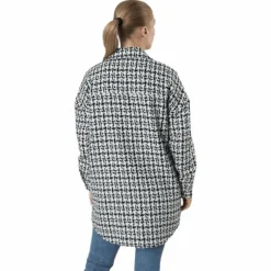 Sally Boucle Shacket Cc Otw White
