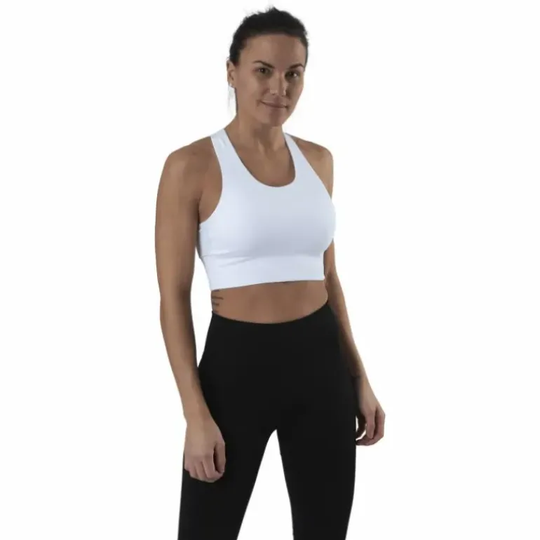 Sanskrit Seamless Crop Top White