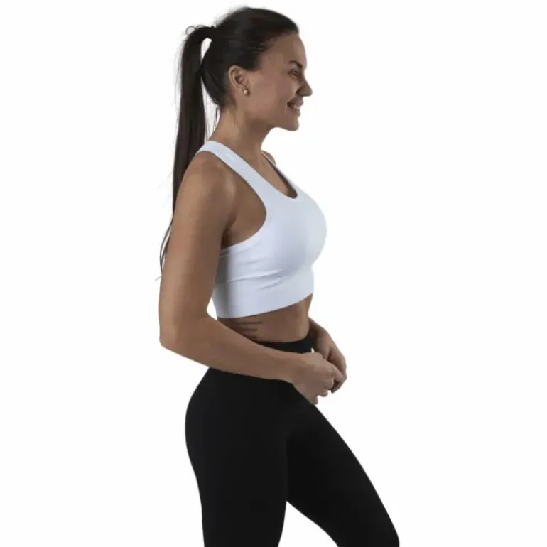 Sanskrit Seamless Crop Top White