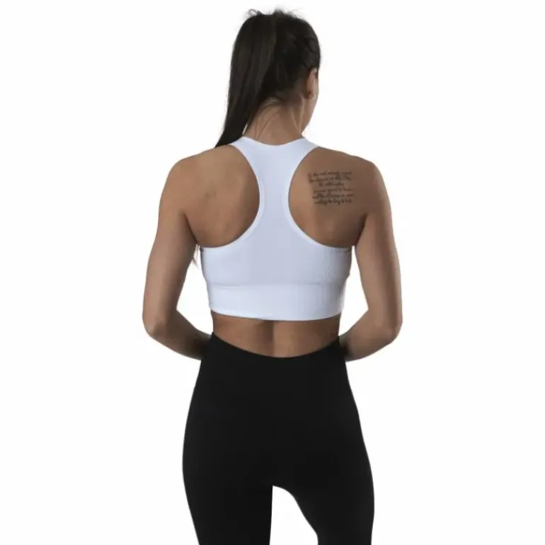 Sanskrit Seamless Crop Top White