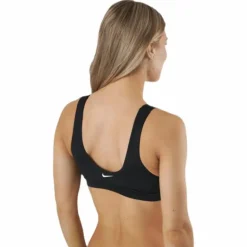Scoop Neck Bikini Top Black