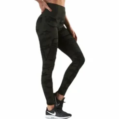 Seamless Camo Leggings Patterned/Black