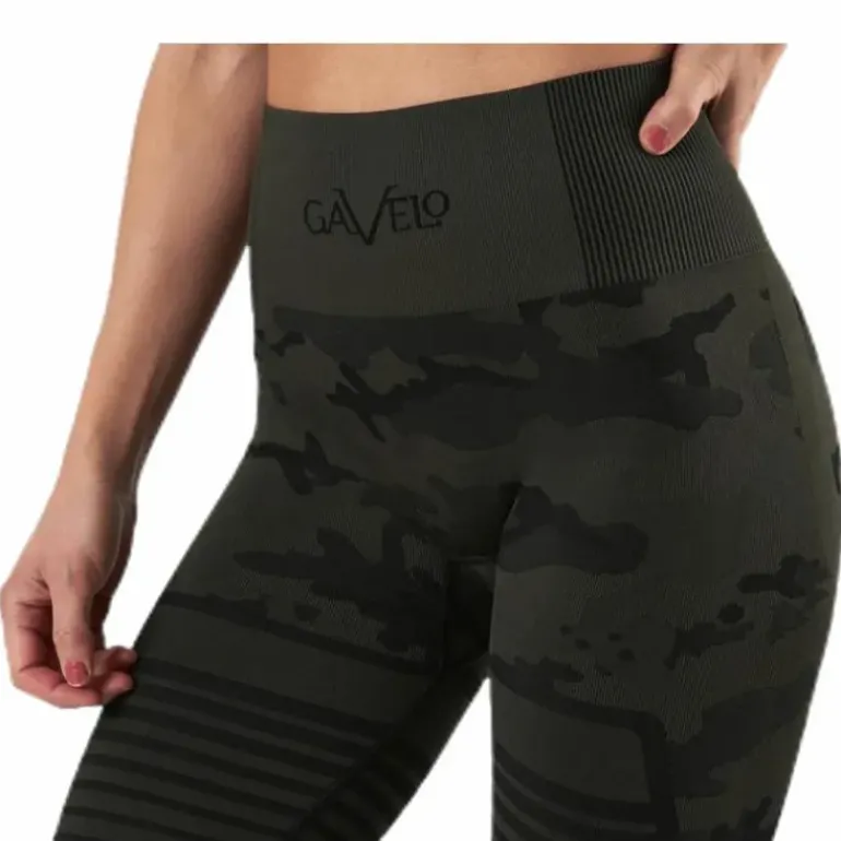Seamless Camo Leggings Patterned/Black